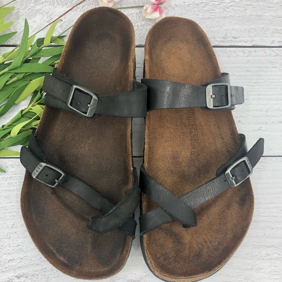 Birkenstock Shoes - Birkenstocks black sandals size 38